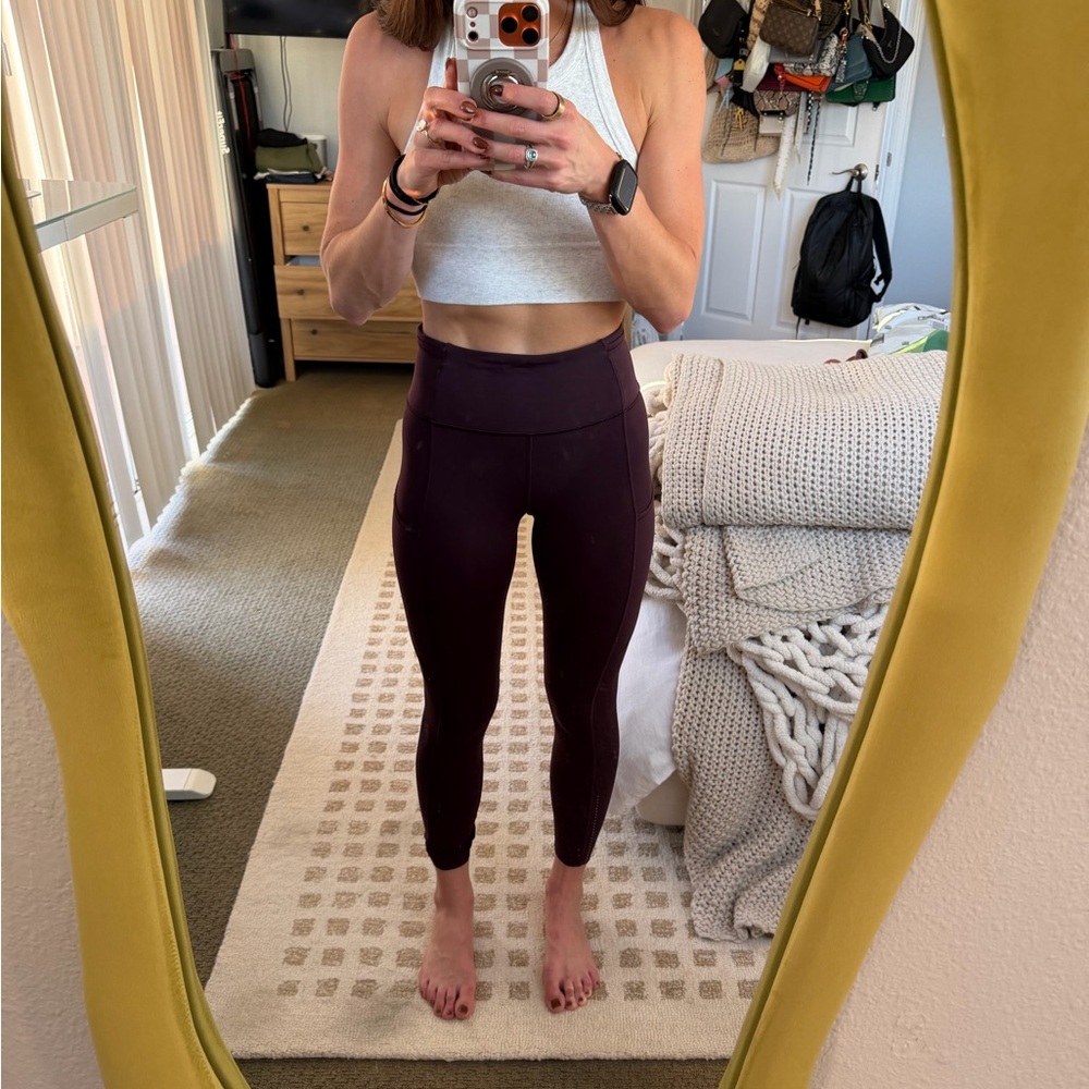 Lululemon Fast & free Purple Leggings